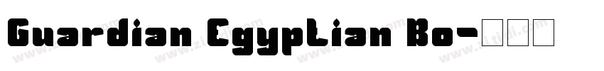 Guardian Egyptian Bo字体转换